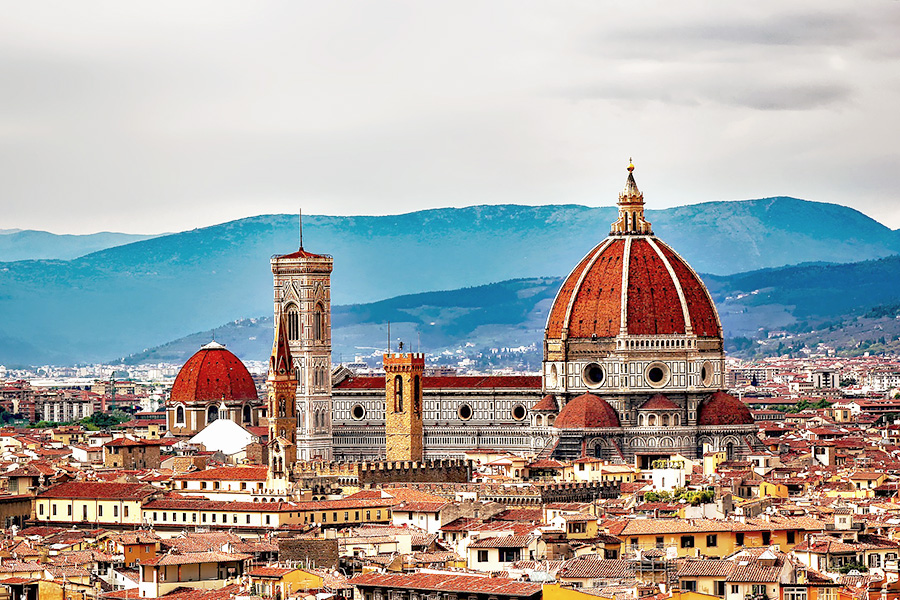 フィレンツェ、ドゥオーモ、イタリア風景、世界遺産