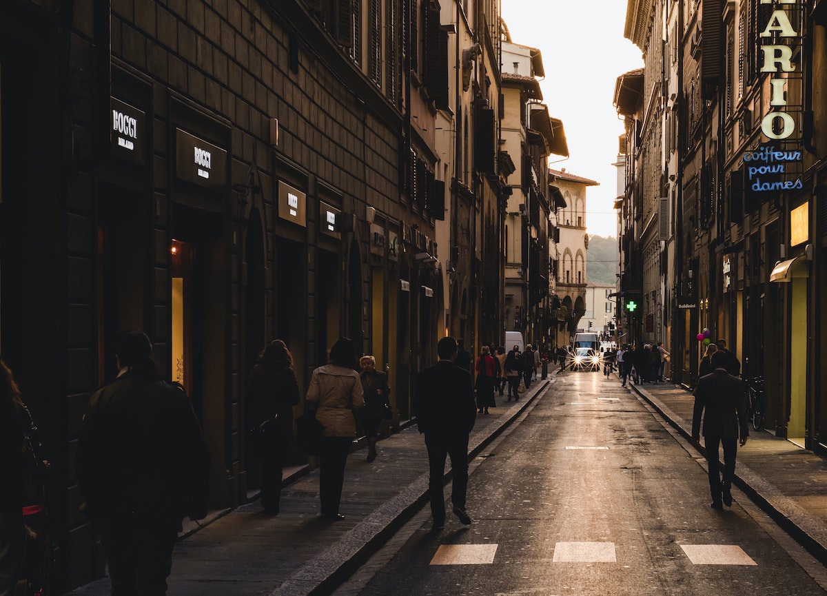 路地裏、イタリア風景、イタリア