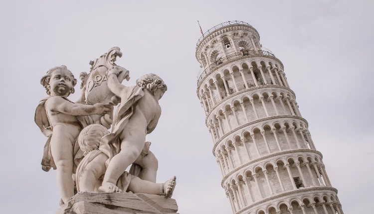 イタリア、ピサ、イタリア風景、ピサ斜塔