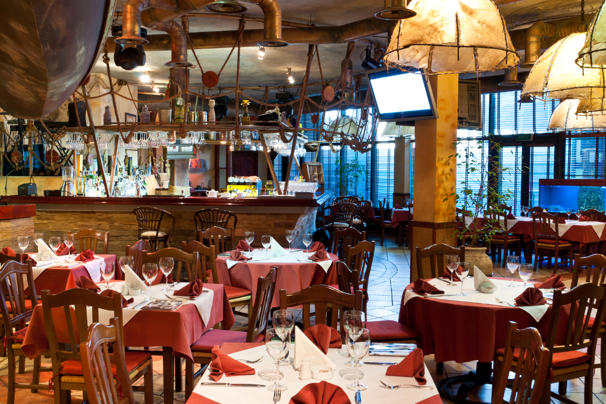 イタリア、レストラン、レストラン内部、イタリア風景