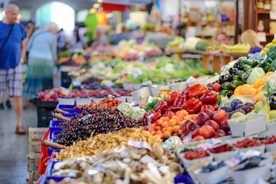 イタリア市場、イタリアメルカート、野菜、果物