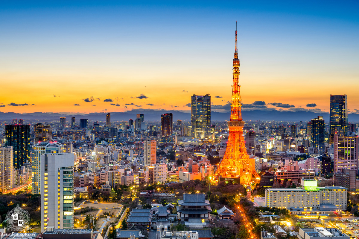 イタリア人から見た日本　東京タワーと東京の夕景