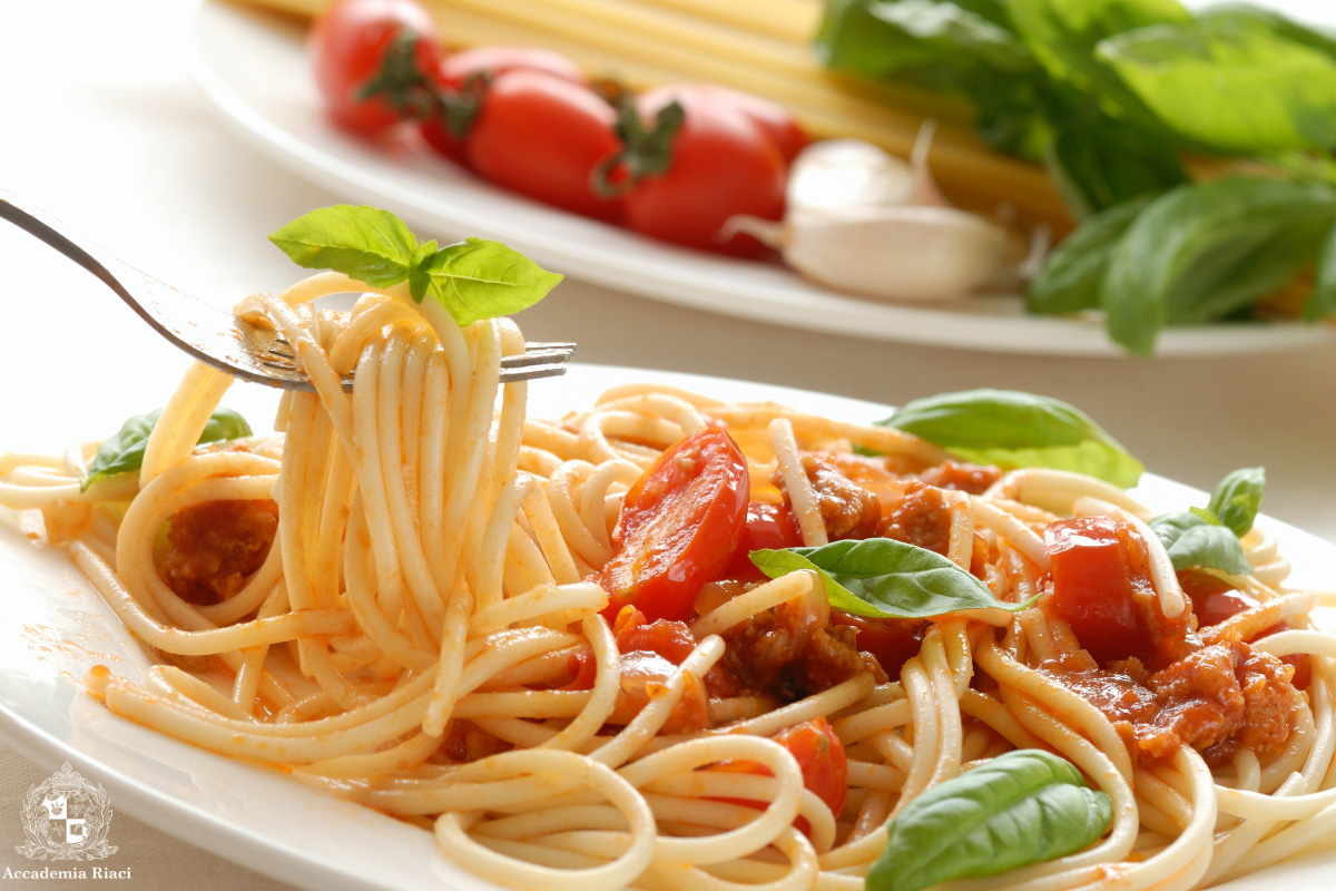 イタリア留学　イタリア食習慣　スパゲッティの一皿