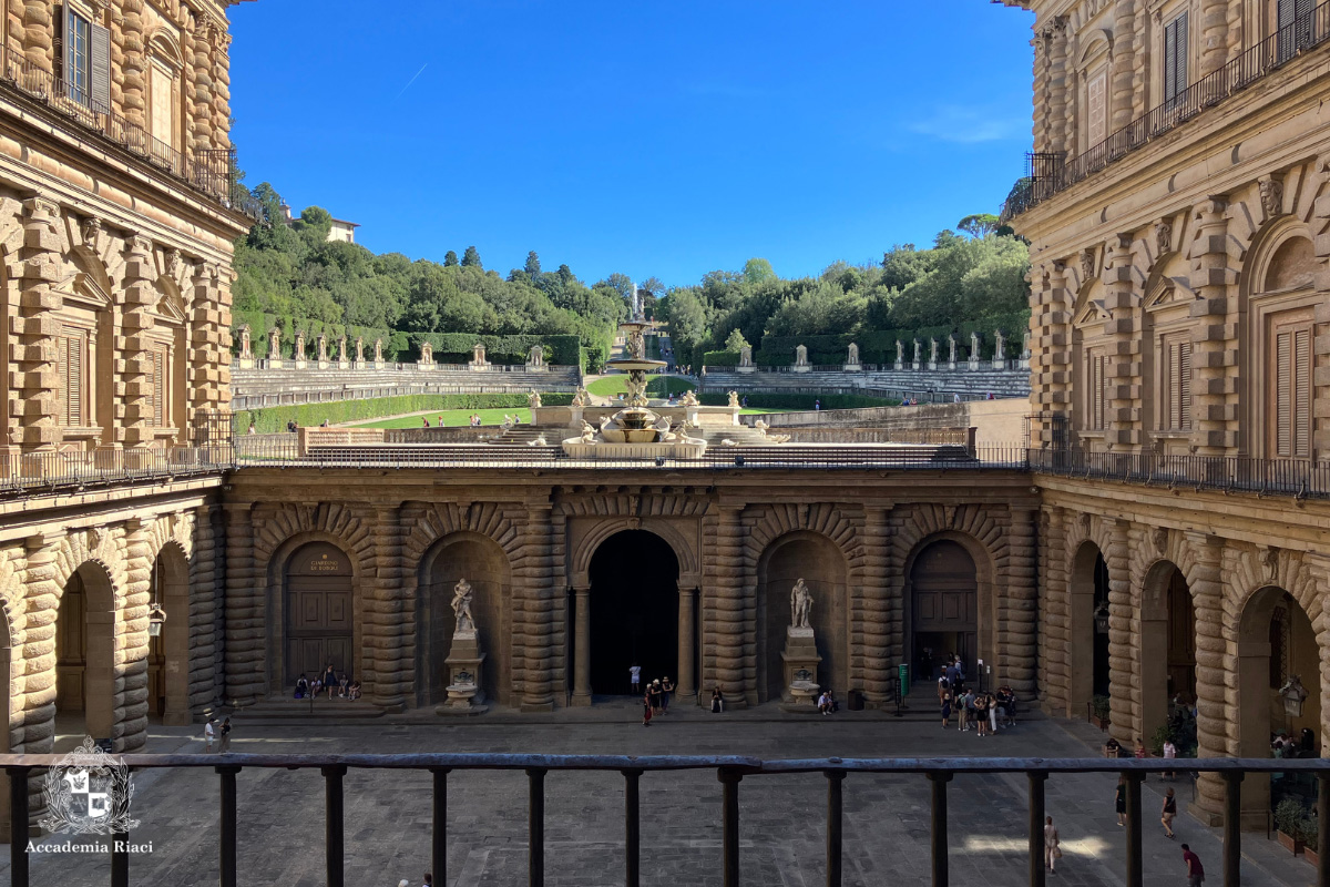 イタリア留学　インテリアデザイン留学　イタリア留学体験談　ピッティ宮殿から見たポーボリ庭園