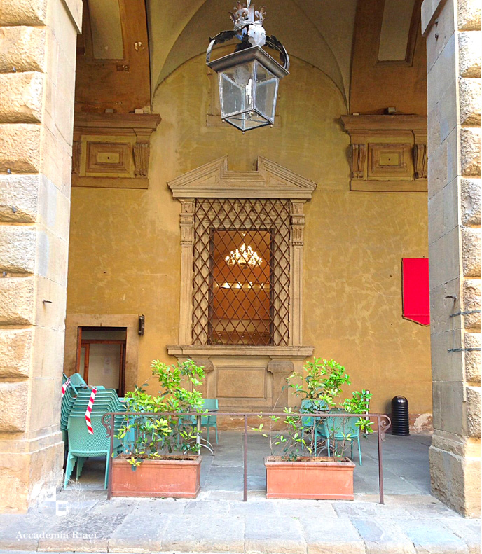 イタリア留学　イタリアの風景　ピッティ宮殿の中庭