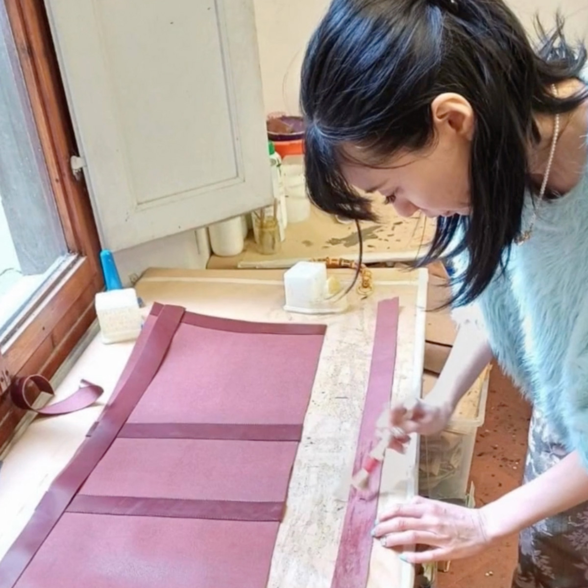 イタリア留学 アカデミアリアチ バッグメイキング留学 カバン制作