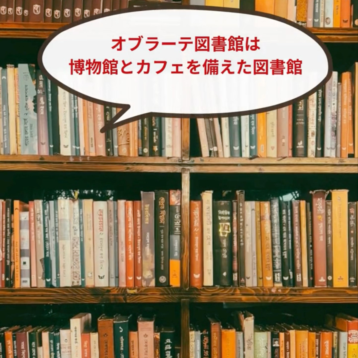 イタリア留学　アカデミアリアチ　オブラーテ図書館